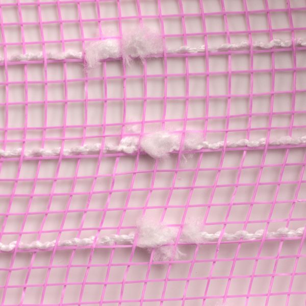 10  Snowball Deco Mesh: Pink & White (10 Yards) Hot on Sale