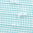 10  Snowball Deco Mesh: Turquoise Blue & White (10 Yards) Online Sale