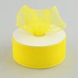 2.5  Poly Deco Mesh Ribbon: Yellow Hot on Sale