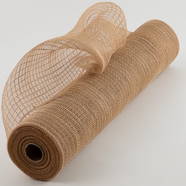 21  Poly Jute Deco Mesh: Natural (10 Yards) Hot on Sale