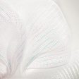 21  Poly Deco Mesh: Metallic White Iridescent on Sale