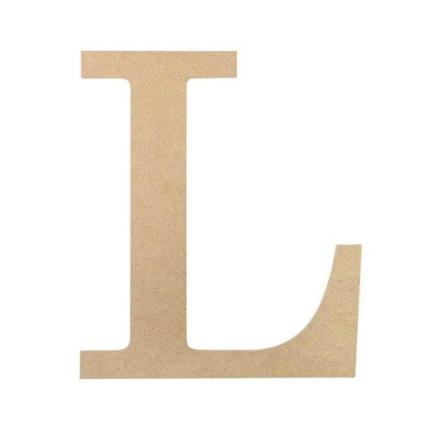 10  Decorative Wood Letter: L Online now