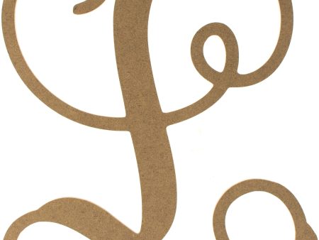 12  Wood Letter Vine Monogram: L For Discount