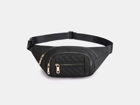 Zenana Quilted Multi Pocket Waist Belt Bag Hot on Sale