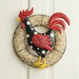 14  Metal Rooster Hanger: Black Cheap