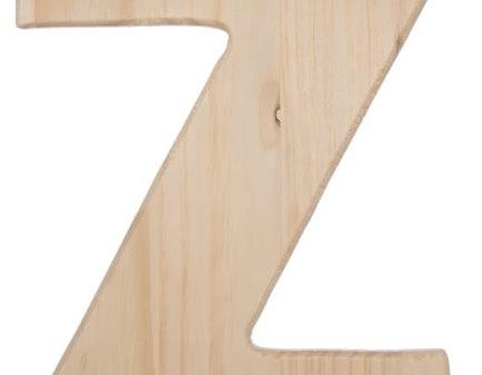 12  Natural Wood Letter: Z Online