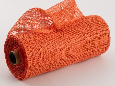 10  Poly Burlap Mesh: Orange For Cheap