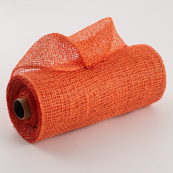 10  Poly Burlap Mesh: Orange For Cheap