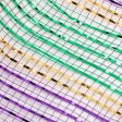 10  Poly Deco Mesh: Metallic Purple, Green & Gold Stripes (10 Yards) Online