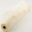 21  Burlap Deco Mesh: Ivory (10 Yards) Discount