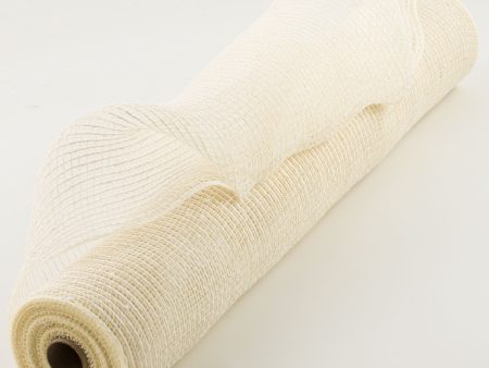 21  Burlap Deco Mesh: Ivory (10 Yards) Discount