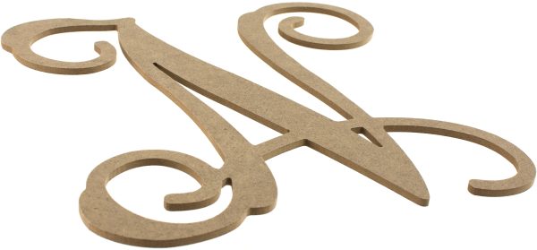 12  Wood Letter Vine Monogram: N Online