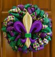 13  Metallic Glitter Fleur De Lis Decoration: Mardi Gras Online Sale