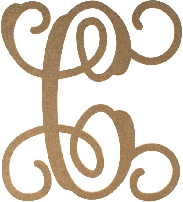 12  Wood Letter Vine Monogram: C Fashion