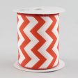 4  Satin Chevron Ribbon: Red & White (10 Yards) Online Hot Sale