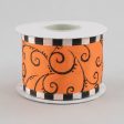 2.5  Halloween Swirls Ribbon (10 Yards) Online