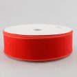 2.5  Red Velvet Wired Ribbon (50 Yards) Cheap