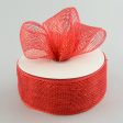 2.5  Poly Deco Mesh Ribbon: Metallic Red Cheap