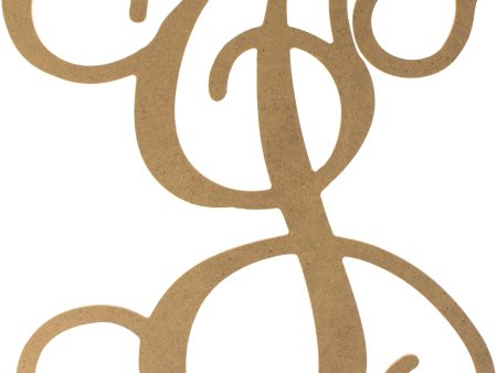 12  Wood Letter Vine Monogram: J For Discount