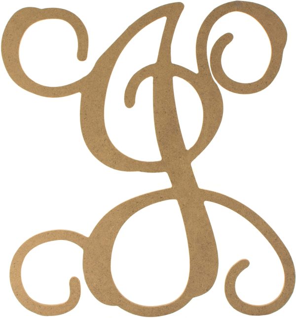 12  Wood Letter Vine Monogram: J For Discount