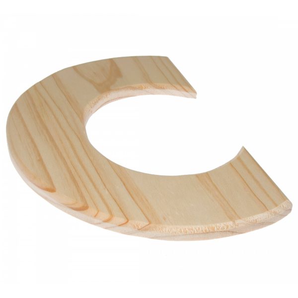 12  Natural Wood Letter: C Hot on Sale