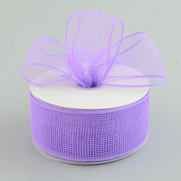 2.5  Poly Deco Mesh Ribbon: Lavender For Discount