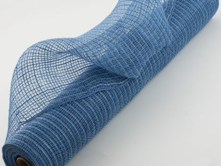 21  Burlap Deco Mesh: Denim Blue (10 Yards) For Cheap