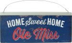 12x5 Collegiate Tin Sign: Ole Miss Home on Sale