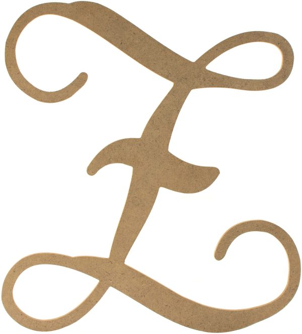 12  Wood Letter Vine Monogram: Z For Sale