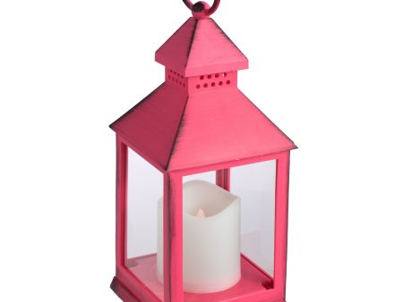 11  LED Lantern With Timer: Hot Pink Sale