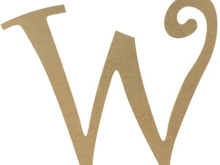 14  Decorative Wooden Curly Letter: W Online now