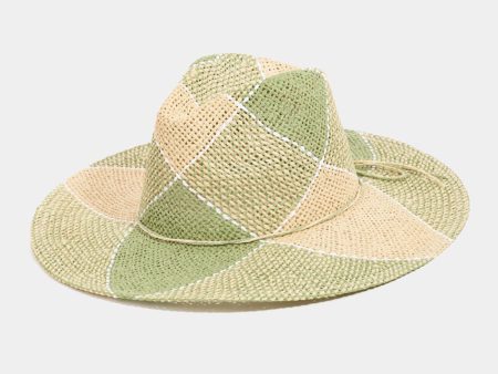 Fame Contrast Straw Braid Hat Online Sale