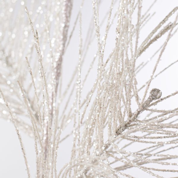 28  Glitter Pine Needle Spray: White Cheap