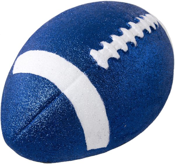 11  Football Accent: Metallic Glitter Blue & White Supply