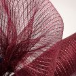 21  Poly Deco Mesh: Metallic Burgundy & Red Online Hot Sale