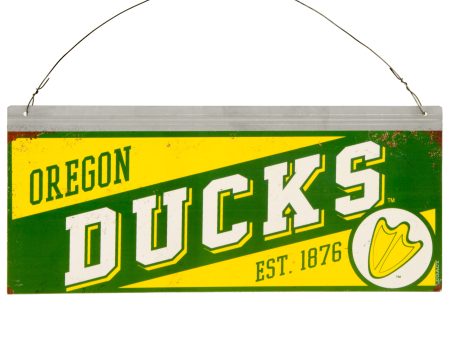 12x5 Collegiate Tin Sign: Oregon Ducks Online now