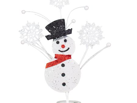 26  Snowman & Snowflake Spray: Red, Black & White Online now