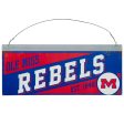 12x5 Collegiate Tin Sign: Ole Miss Rebels Online