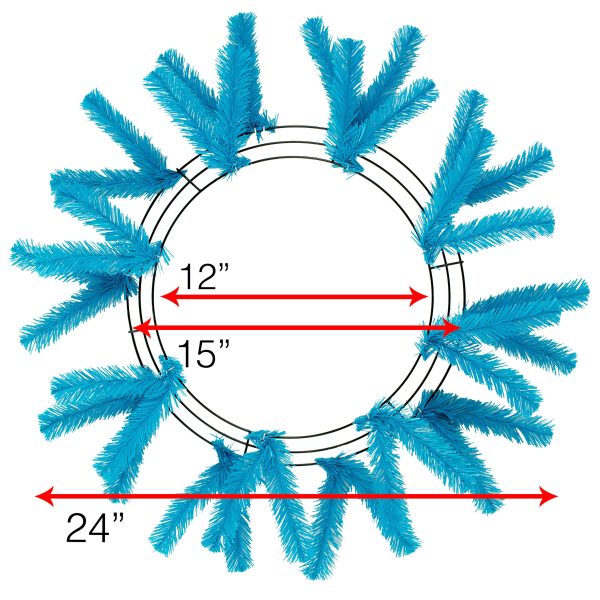 15-24  Work Wreath Form: Turquoise For Discount