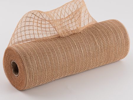 10  Poly Jute Deco Mesh: Natural (10 Yards) on Sale