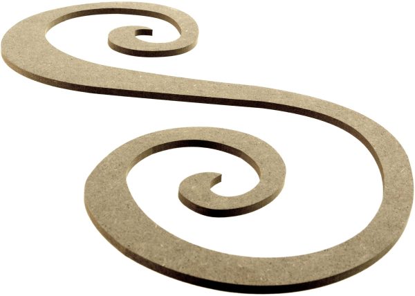 14  Decorative Wooden Curly Letter: S Discount