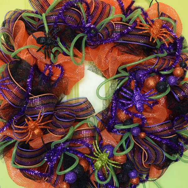 13  Glitter Spider Picks: Orange, Green, Purple, Black (12) For Cheap