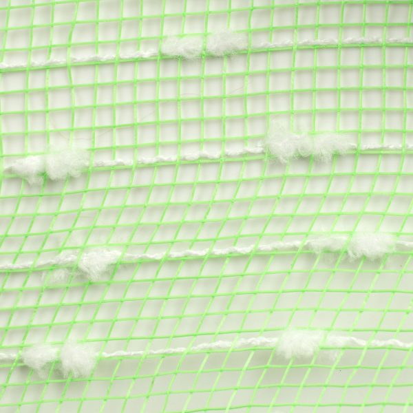 10  Snowball Deco Mesh: Lime Green & White (10 Yards) Online Hot Sale