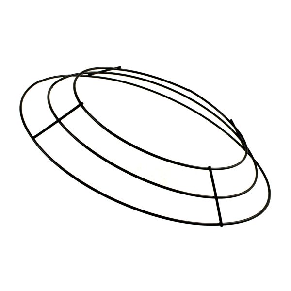 10-inch Wire Wreath Form: 3-Wire Black on Sale