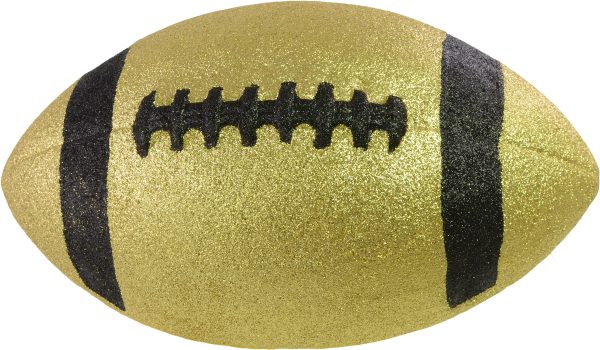 11  Football Accent: Metallic Glitter Gold & Black on Sale