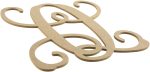 12  Wood Letter Vine Monogram: Q Fashion