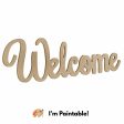 15  Decorative Wooden Welcome Sign: Natural Online Hot Sale