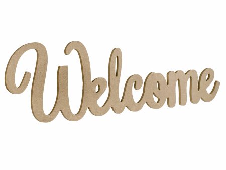 15  Decorative Wooden Welcome Sign: Natural Online Hot Sale