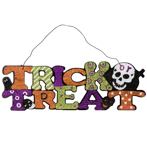 13  Halloween Trick or Treat Lettering Sign For Sale