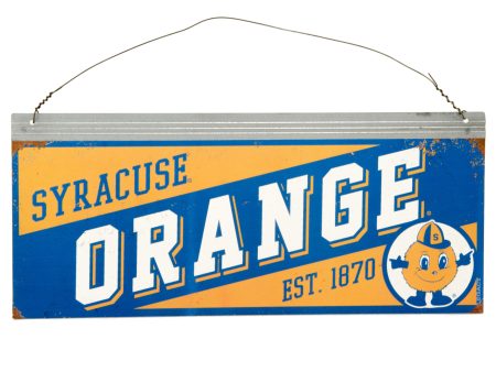 12x5 Collegiate Tin Sign: Syracuse Orange Online